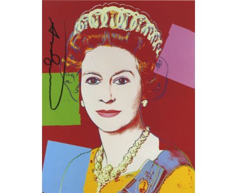 Artist: Andy Warhol (American, 1928 - 1987). Title: "Queen Elizabeth II (#1) [Reigning Queens portfolio]". Medium: Color offs