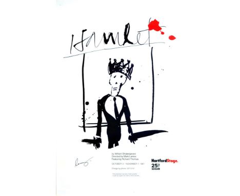 Artist: Jean-Michel Basquiat (American, 1960-1988). Title: "Hamlet". Medium: Color lithograph. Date: Composed 1987. Dimension