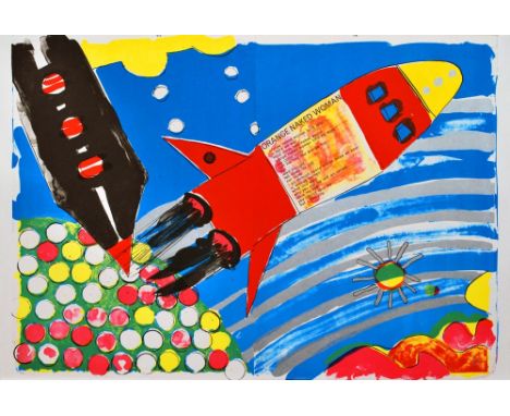 Artist: Kiki Kogelnik [kiki o.k.] (Austrian, 1935-1997). Title: "Rocket Ship". Medium: Color lithograph. Date: Composed 1963.