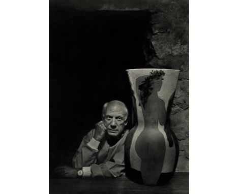 Artist: Yousuf Karsh (Armenian/Canadian, 1908-2002). Title: "Pablo Picasso II". Medium: Original vintage photogravure. Date: 