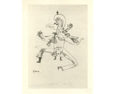 Artist: Paul Klee (Swiss/German, 1879 - 1940). Title: "Narretei ["Buffoonery"]". Medium: Original lithograph. Date: Composed 