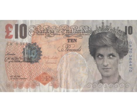 Artist: Banksy (English, b. c1973-75 | Active 1990 - Present). Title: "Di-faced Tenner". Medium: Color offset lithograph. Dat