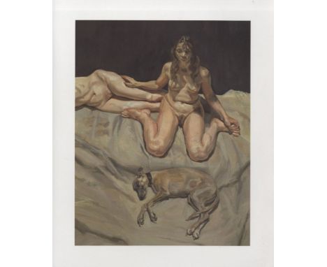 Artist: Lucian Freud (German/English, 1922-2011). Title: "Pluto and the Bateman Sisters". Medium: Color offset lithograph. Da