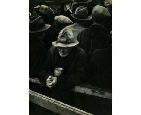 Artist: Dorothea Lange (American, 1895 - 1965). Title: "White Angel Breadline, San Francisco". Medium: Original vintage photo