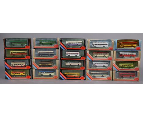 Twenty Gilbow Exclusive First Edition die-cast scale model coaches, each with window box.