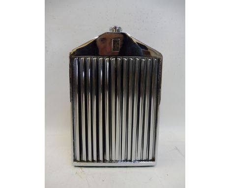 A Ruddspeed decanter in the form of a Rolls-Royce radiator. 