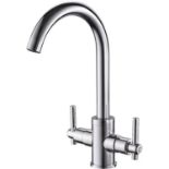 RRP £43.04 Kitchen Taps Mixer Sink Mixer Tap 360 Swivel Spout