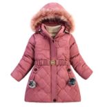 RRP £33.06 Petalum Girl Winter Sherpa Coat Snowsuit Toddler Warm