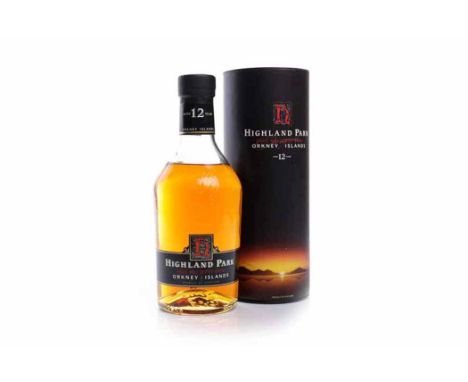 HIGHLAND PARK AGED 12 YEARS - OLD STYLE Single Malt Scotch Whisky. 75cl, 40% volume, in tube. CONDITION REPORT: Seal: very go