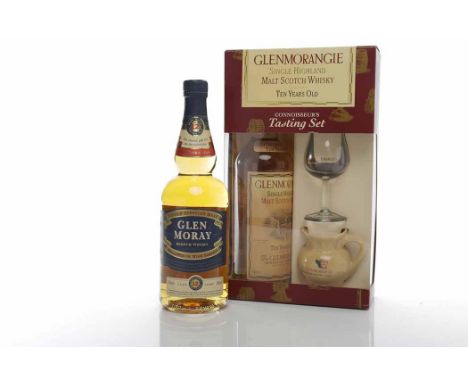 GLEN MORAY AGED 12 YEARS Speyside Single Malt Scotch Whisky. 70cl, 40% volume. GLENMORANGIE CONNOISSEUR'S PACK Highland Singl