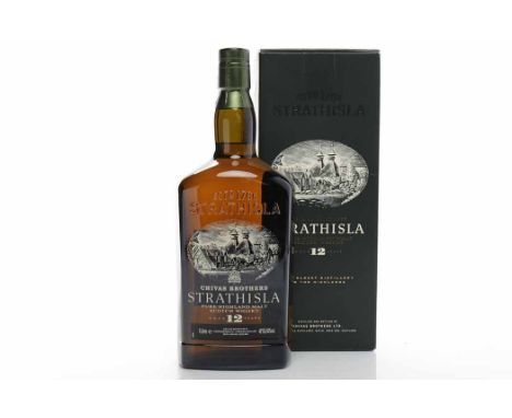 STRATHISLA AGED 12 YEARS - OLD STYLE Highland Single Malt Scotch Whisky. 1L, 43% volume, in carton.