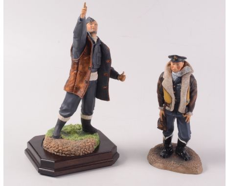 A Schwarz limited edition porcelain figure entitled 'The Immortal Erk' a member of the Royal Air Force ground crew, height 33