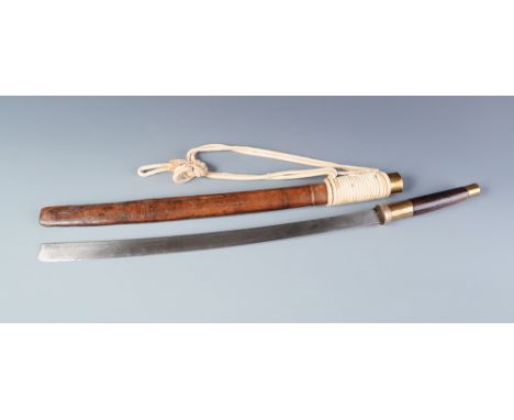 A Burmese Dha-Iwe sword, owned by Jack Chalker, the British WWII artist who painted the atrocities he witnessed as a prisoner