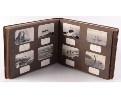 An excellent album of Gibson Shipwreck photographs. A hardbound, gilt tooled album 31 x 41.5cm. 185 prints of Gibson shipwrec