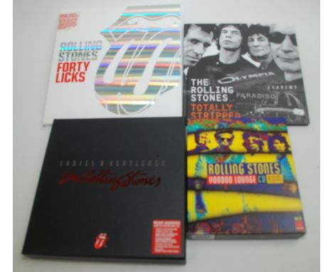 The Rolling Stones "Ladies and Gentlemen" limited edition three DVD boxed set, the Forty Licks limited edition boxed set etc.