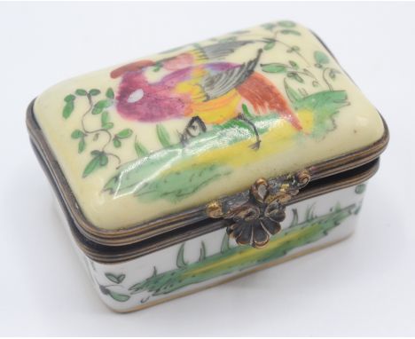 A porcelain patch box. 