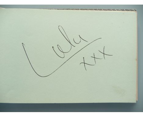 A pop music autograph book from the 1960's, including signatures of the Rolling Stones, Lulu, The Troggs, Dave Dee, Dozy, Mic