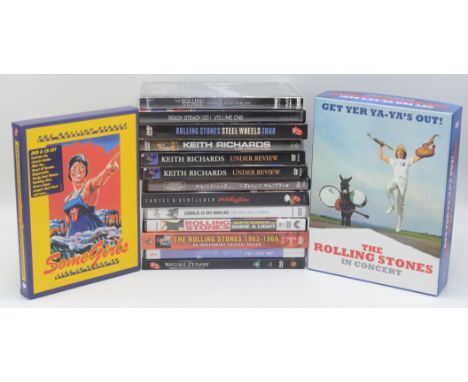 Rolling Stones, a collection of DVDs.