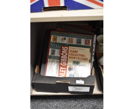 Philately* a small selection of stamp collecting items, stamp albums, collectors guides etc