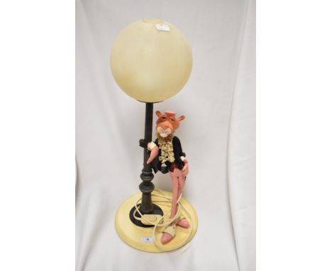 A vintage 1960s Linea Zero Pink Panther table lamp, 52cm tall
