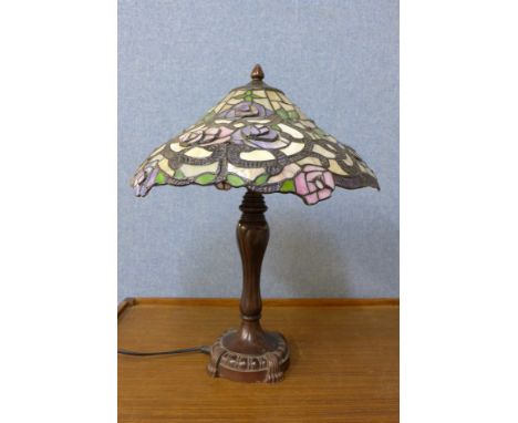 A Tiffany style table lamp