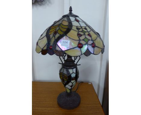 A Tiffany style table lamp