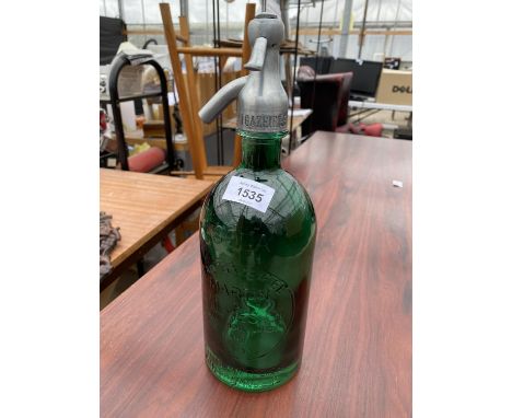 A VINTAGE GREEN MARTIN AND FRERES &amp; CO SODA SYPHON 