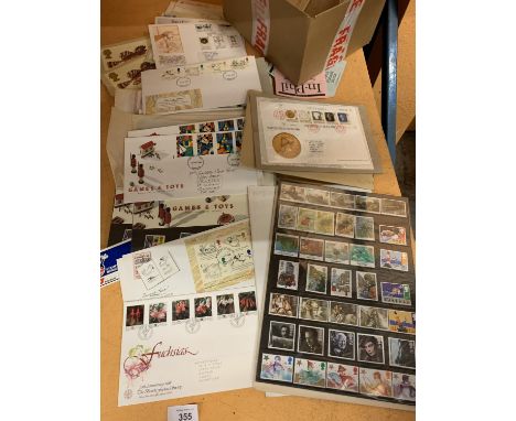 A LARGE ASSORTMENT OF FIRST DAY COVERS TO INCLUDE A 'FUSCHIA' SET 