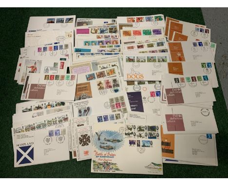 GREAT BRITAIN , A SELECTION OF 166 FIRST DAY COVERS , ALL NEATLY TYPED 