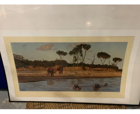 AN ANTHONY GIBBS PRINT 'EVENING ON THE GALANA' LIMITED EDITION 187/1000 WHOLESALE PRICE £90 