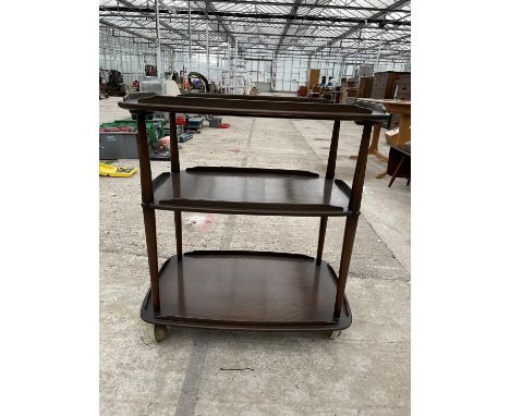 AN ERCOL THREE TIER TROLLEY 