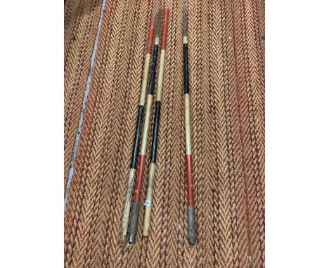TWO VINTAGE SURVEYORS HEIGHT POLES 