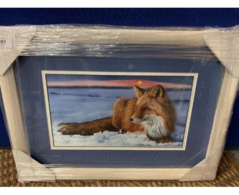 A SUSAN BAXTER FRAMED PRINT 'A WINTERS TALE' WHOLESALE PRICE £95 