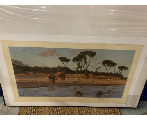 AN ANTHONY GIBBS PRINT 'EVENING ON THE GALANA' LIMITED EDITION 186/1000 WHOLESALE PRICE £90 