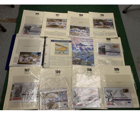 A ?100 YEARS OF FLIGHT? A SELECTION OF 57 ILLUSTRATED FIRST DAY COVERS , WORLDWIDE , TOGETHER WITH THE APPROPRIATE DESCRIPTIO