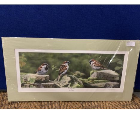 A NIGEL ARTINGSTALL MOUNTED PRINT 'THE MEETING PLACE' LIMITED EDITION 70/195 WHOLESALE PRICE £75 