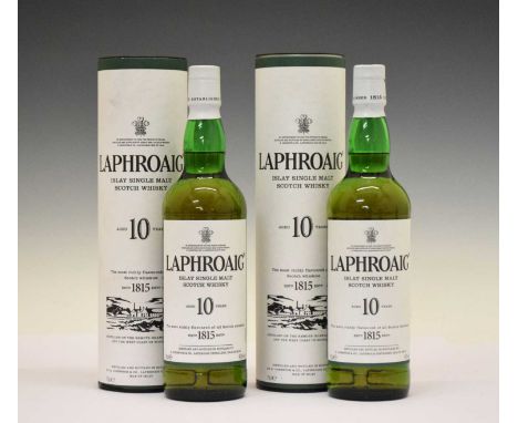 Laphroaig Islay Single Malt 10-year Scotch Whisky, Islay, 2 bottle
