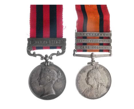 Victorian India General Service medal awarded to Private. F. King of the 2nd Battalion. Somerset Light Infantry, one clasp, B