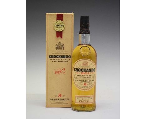 Knockando Pure Single Malt Scotch Whisky, Speyside, 1974 Season, 1 bottle in presentation box