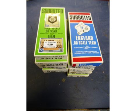 11 BOXED SUBBUTEO FOOTBALL TEAMS