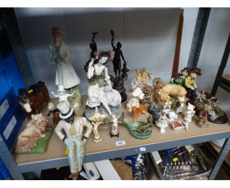 QUANTITY OF ASSORTED FIGURES SYLVAC, MASTERCRAFT, WADE ETC