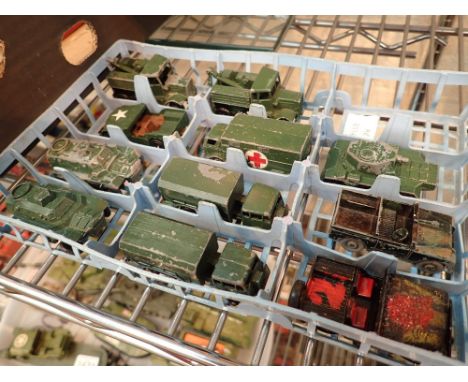Eleven Matchbox diecast army vehicles 