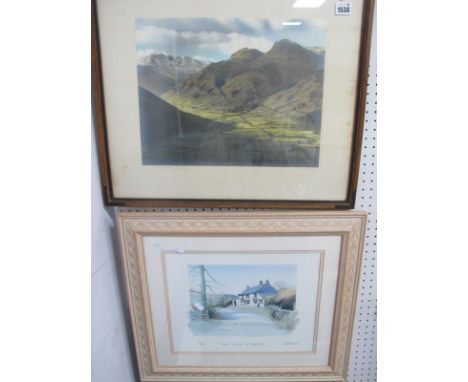 A Signes Photograph of Langdale 30 x 38cm. G Cowton, K Burton and J Howden signed prints (4).