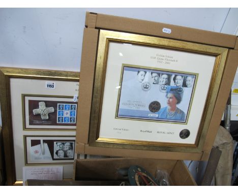 Two Framed 2002 Jubilee First Day Covers, including one coin cover.