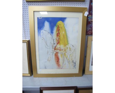 Emma Donaldson 'Fool Britannia Red 1' Original Artwork, 40 x 50.5cm, three prints. (4)