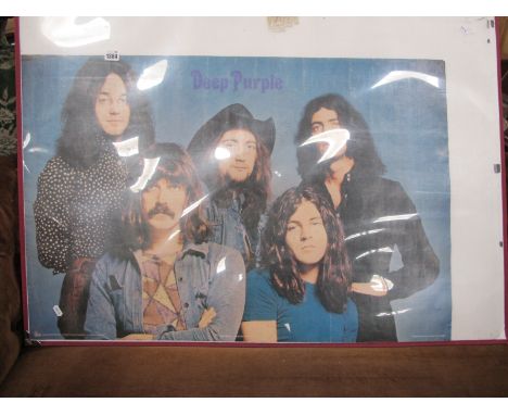 Three Deep Purple Retail Posters, first is produced by Pace in 1980 depicting the MK3 line up, second is The House Of Blue Li