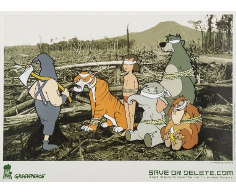 Banksy (b.1974) (after)Save or Delete (Greenpeace Print)Offset lithograph printed in colours, 2002, on thin wove paper, with 