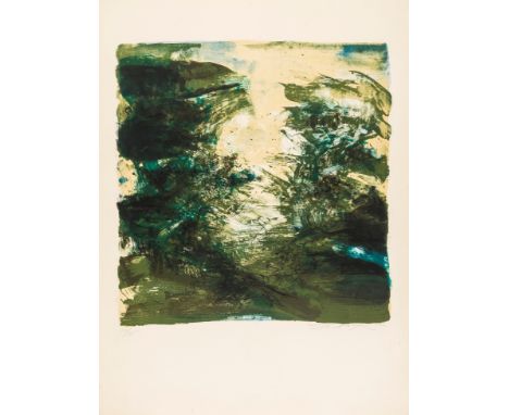 δ Zao Wou-ki (1921-2013)Untitled (Rivière 207; Agerup 206)Lithograph printed in colours, 1970, signed, dated and numbered fro