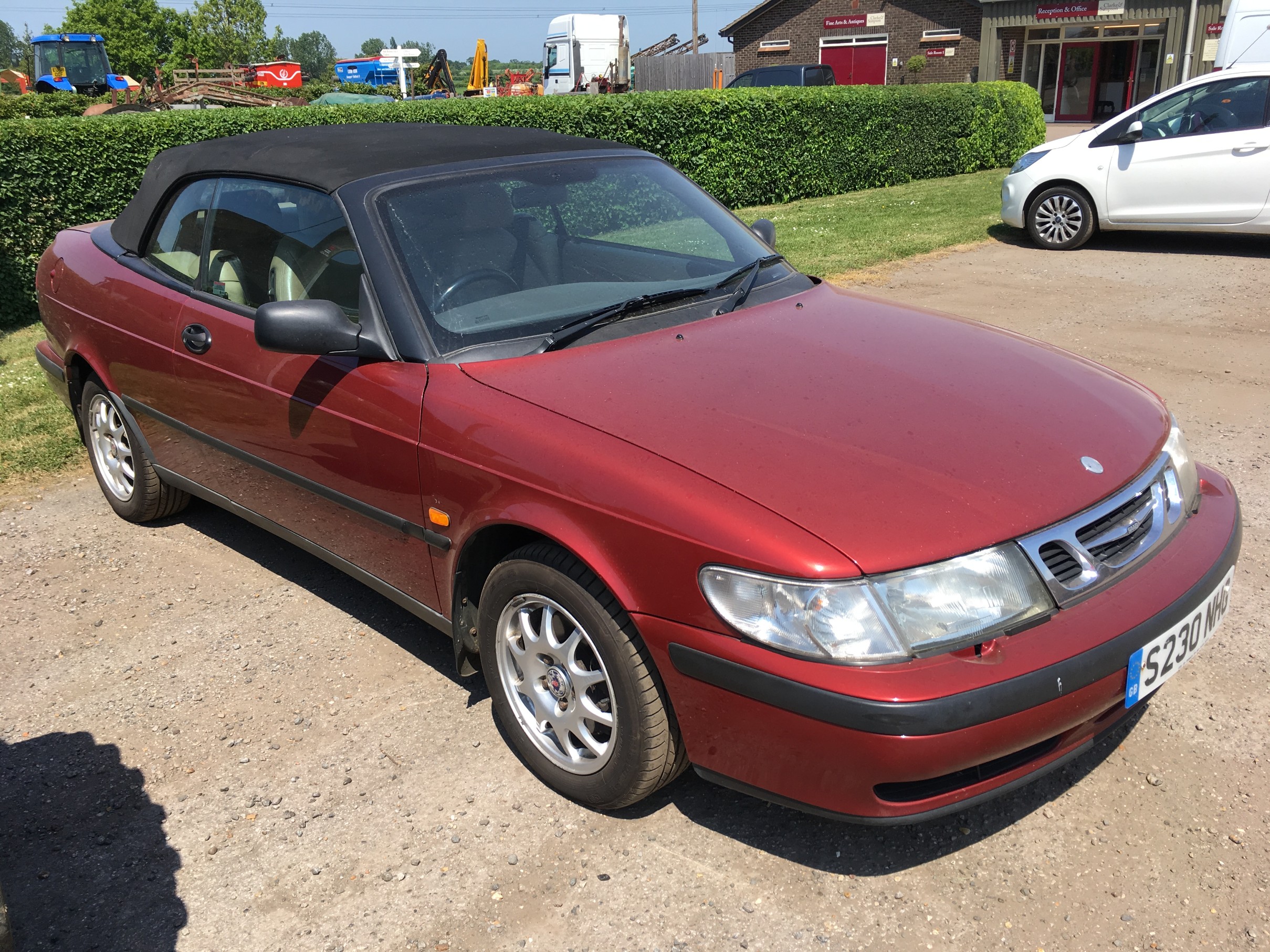 Saab 903 2.0L petrol convertible. Registration S230 NHG. 1998. 138,531 ...