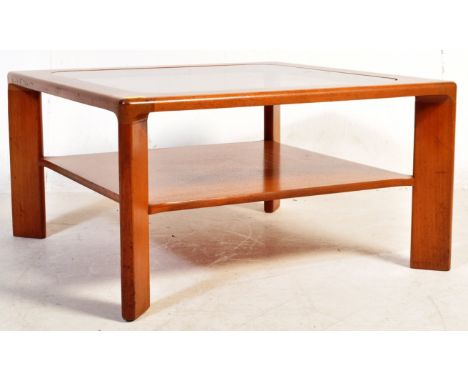 Nathan Furniture - A vintage retro mid 20th century circa. 1970's teak wood Nathan coffee occasional table. The table having 